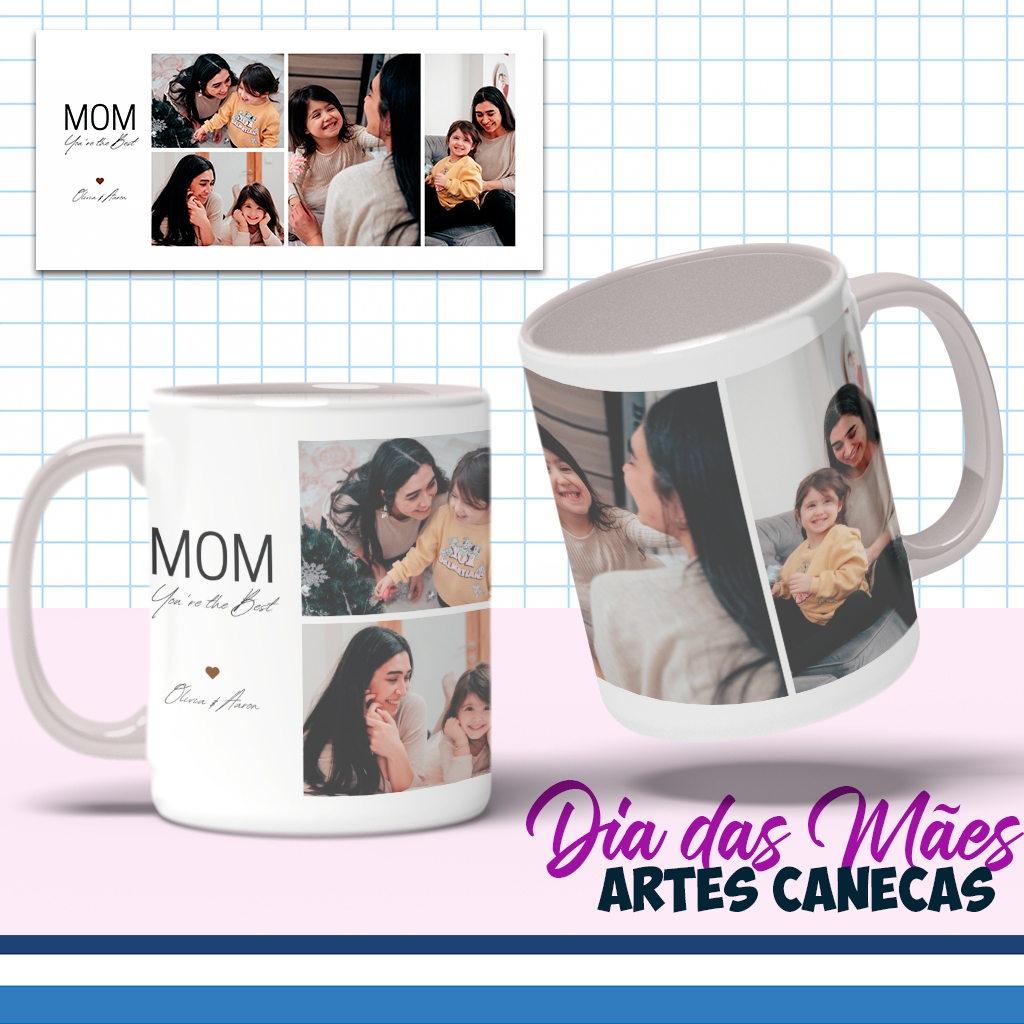 CANECA PERSONALIZADA DIA DAS MÃES E VÓ COM FOTO