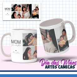 CANECA PERSONALIZADA DIA DAS MÃES E VÓ COM FOTO