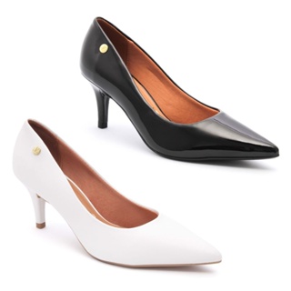 Kit 2 Scarpin Vizzano Feminino Salto Baixo Fino Original 1185 em Oferta na Shopee