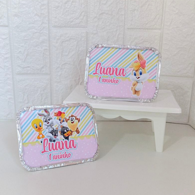 Marmitinhas Personalizadas Looney Tunes /Para Bolo e Guloseimas /Personalizados de Festas /Lembrancinha de Aniversário