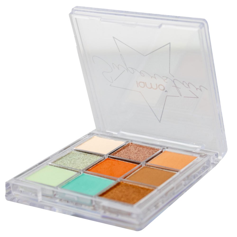 Paleta de Sombras Iamo Superstar – 9 Cores Intensas, Alta Pigmentação