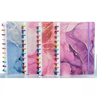 Caderno De Disco Tipo Inteligente Capa Dura Inteligente 80 Folhas Mármore em Oferta na Shopee