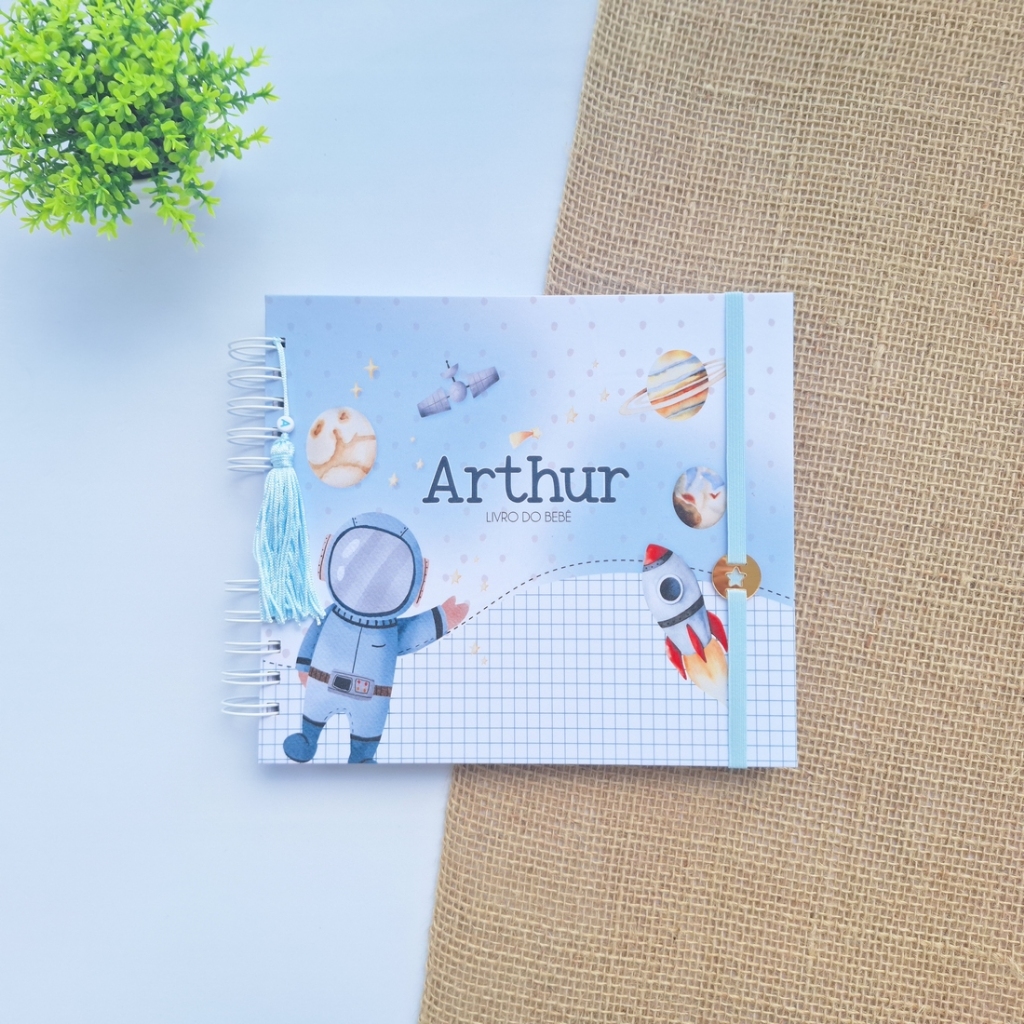 Livro do bebê Astronauta Menino