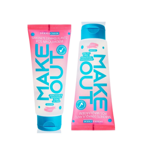 Kit 2 Sabonete Demaquilante Make Out 100ml Dermachem em Oferta na Shopee
