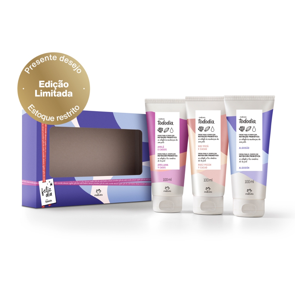 Kit Presente Natura Hidratante Corporal Feminino 100ml Cada