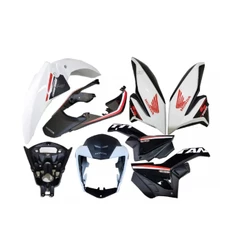 Kit Carenagens Completa da Titan 160s 2022 Branco Perolizado Titan Super
