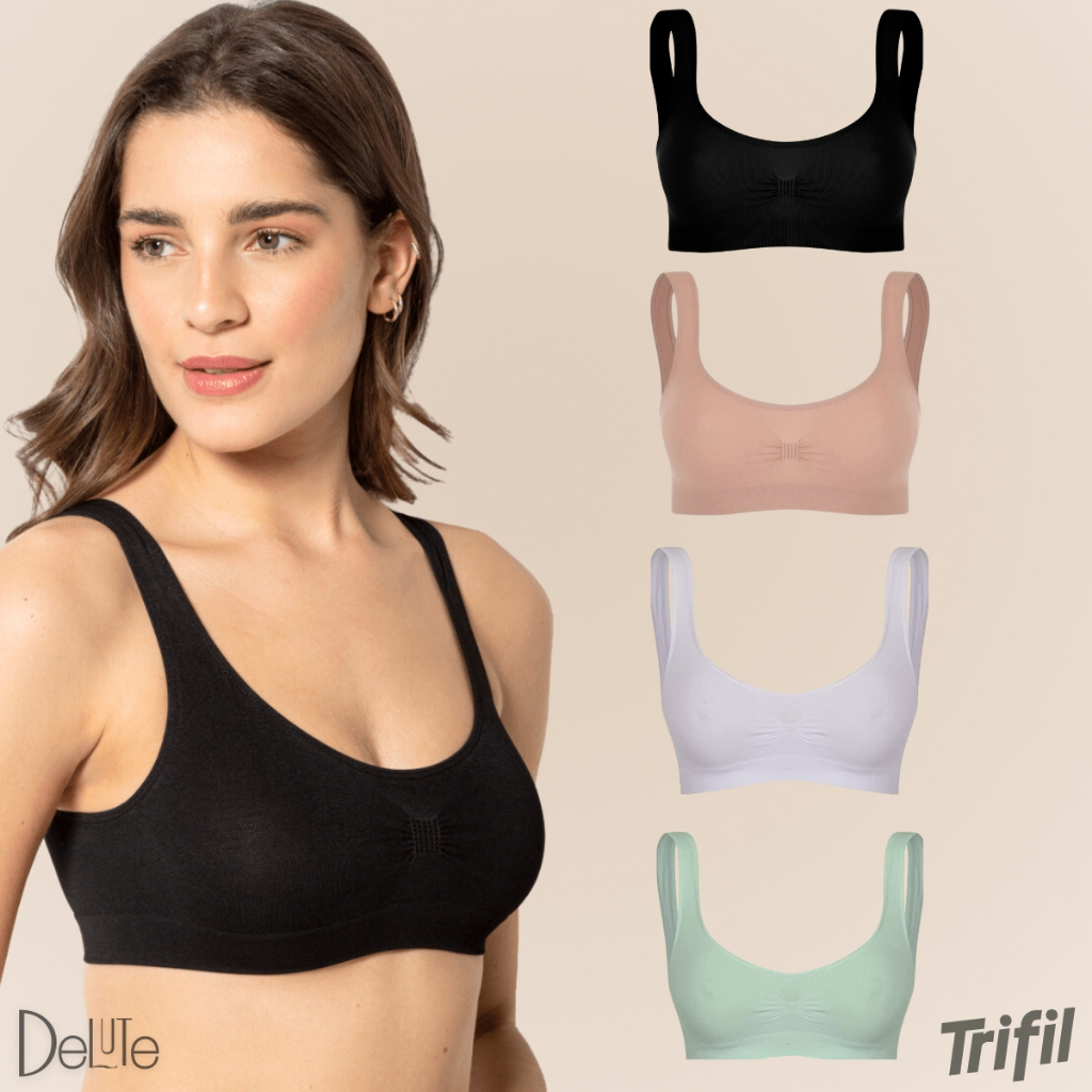 Top Sutia Trifil Sem Costura De Sustentacao Sem Bojo E Sem Aro - Women Clothes