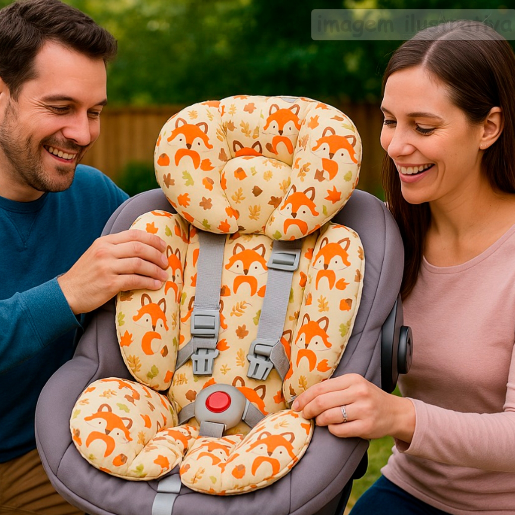 Protetor Apoio de Corpo Redutor de Bebê Conforto para assentos de Carros Cadeirinhas Carrinhos