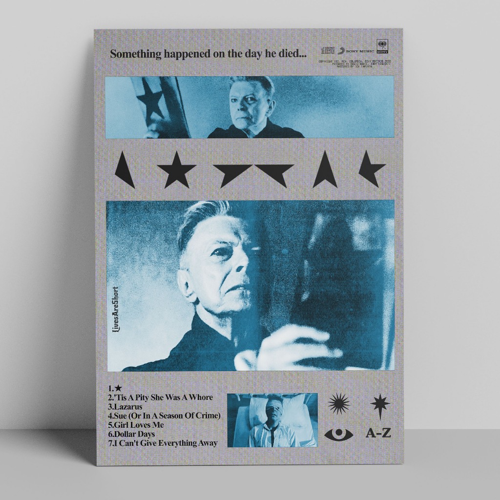 POSTER DAVID BOWIE BLACKSTAR