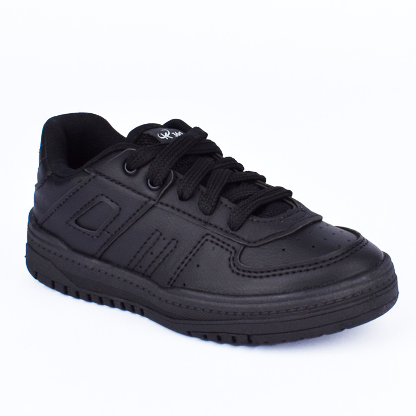 Tênis Infantil Juvenil Menino Kidy K360 Estilo Streetwear Preto Confortável Antiderrapante Moderno