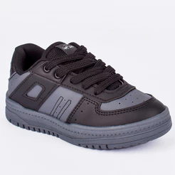 Tênis Infantil Kidy Menino K360 Estilo Streetwear Grafite Moda Casual Antiderrapante Escolar Leve