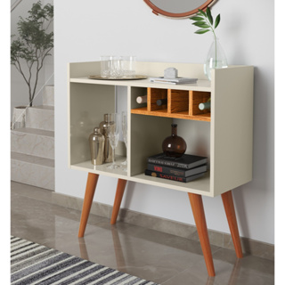 Aparador Bar Rubi Retro Com Adega Industrial Buffet Café Cantinho Pés Palito - Quality Móveis em Oferta na Shopee