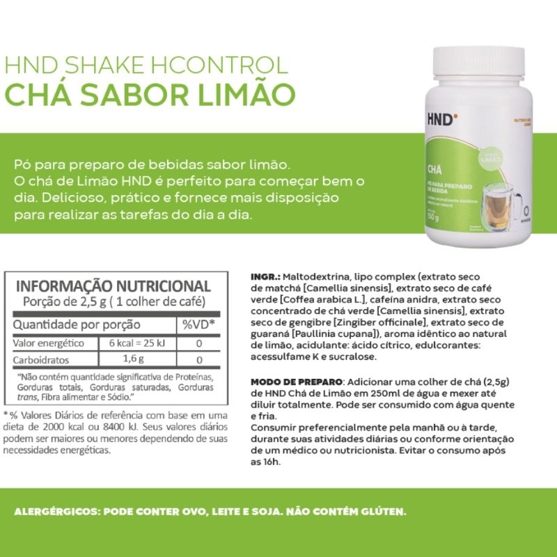 Chá de limão HND