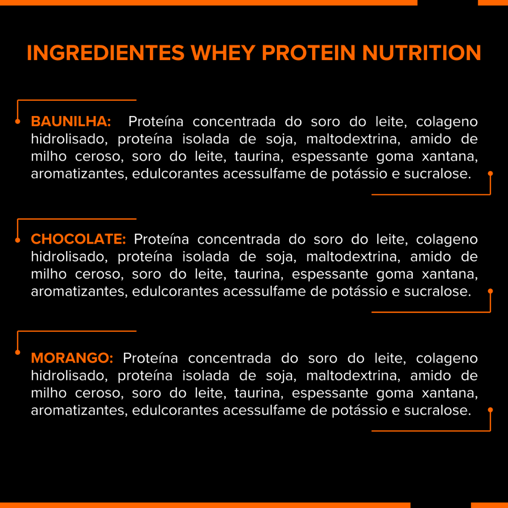 Detalhes do Kit Whey Protein Nutrition 900g, Creatina 50% 300g e Termogênico 60 Cápsulas - GO NUTRITION