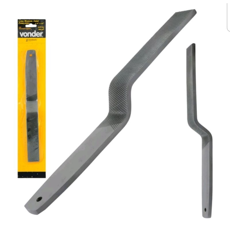 Lima manual para funileiro rebatedeira recurvada 1/4×12" Vonder em Oferta na Shopee