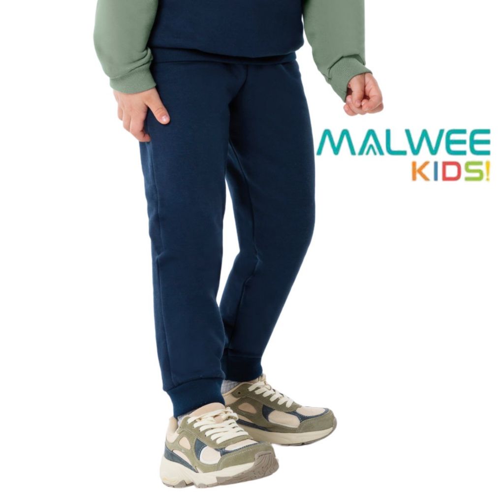 CALÇA INFANTIL MENINO MALWEE BASICA MOLETOM FLANELADA UNISSEX