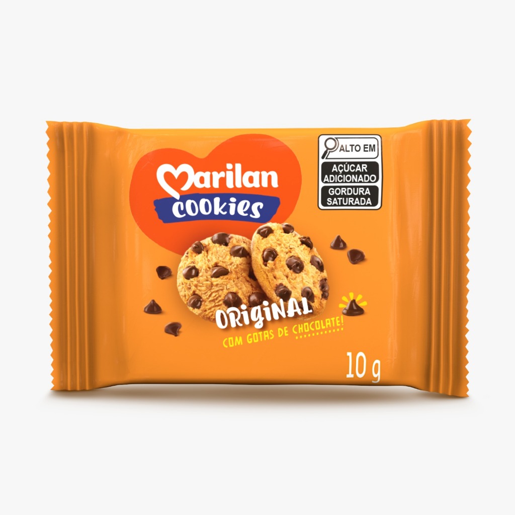 Biscoito Cookies Sache Original Marilan 10g - 50 Und