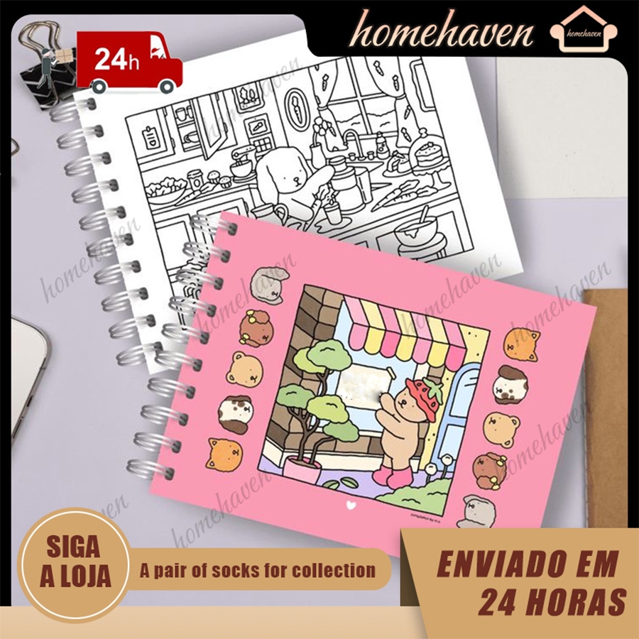 Livro de colorir Bobbie Goods - 50 imagens, holográficas, formato A5