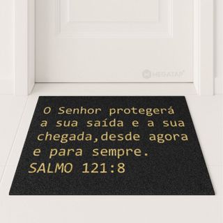 Tapete Capacho Salmo Senhor Protegerá Biblia Religioso Medidas em Oferta na Shopee