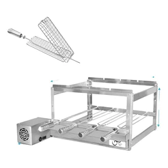 Churrasqueira Grill Em Inox 4 Espetos + Espeto Grelha