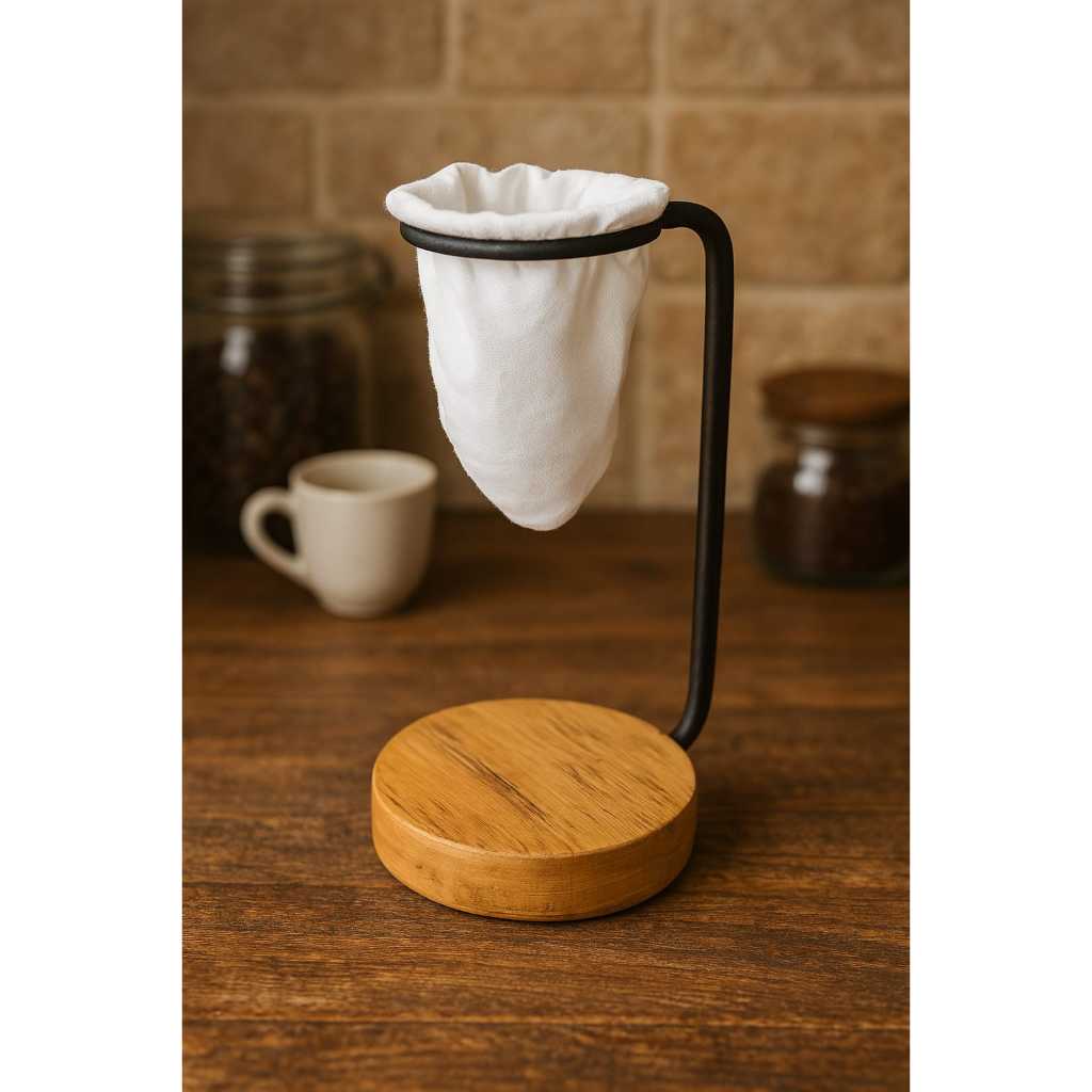 Mini coador para café individual + filtro em Oferta na Shopee