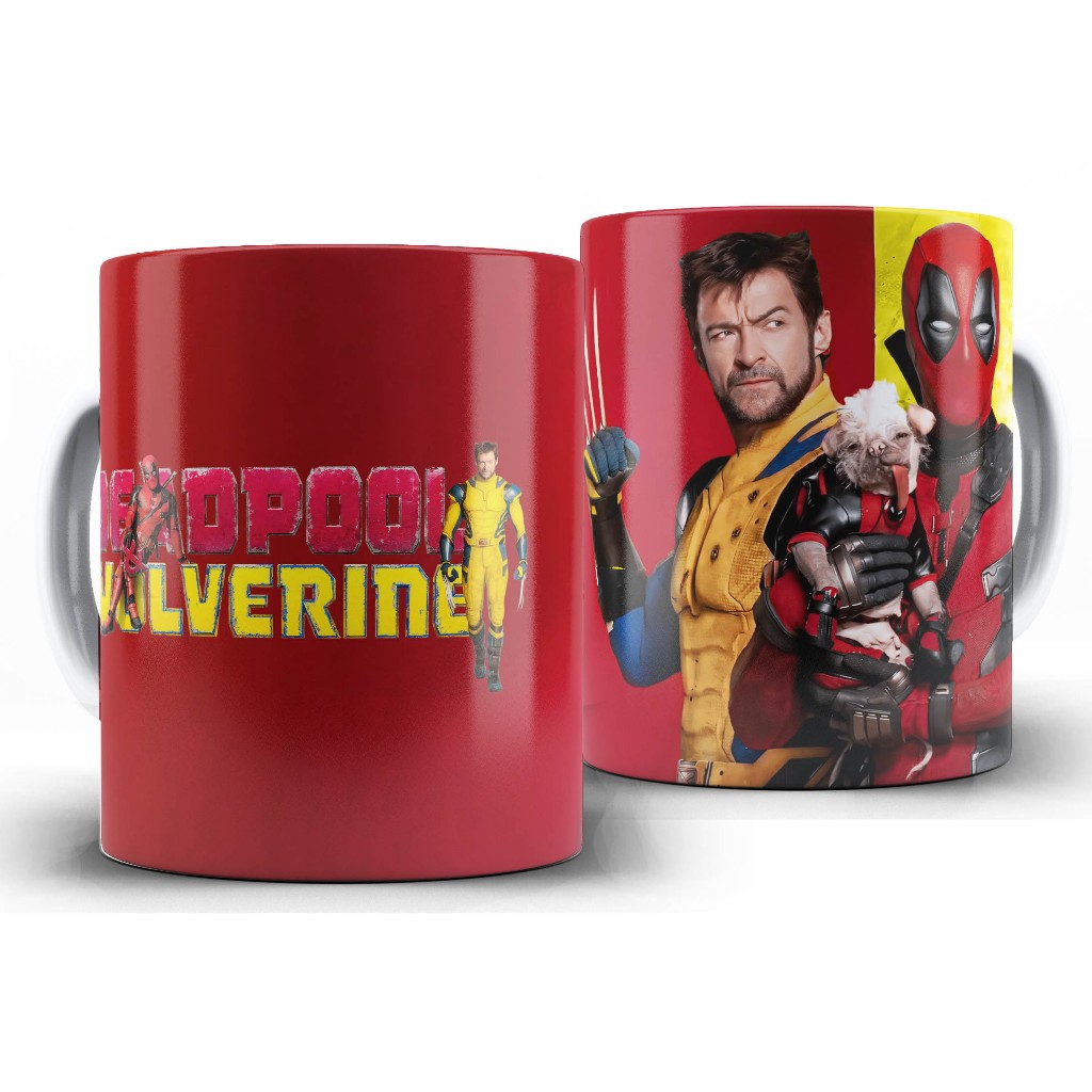 Caneca Anti-Heroi - DeadPool - Deadpool x Wolverine