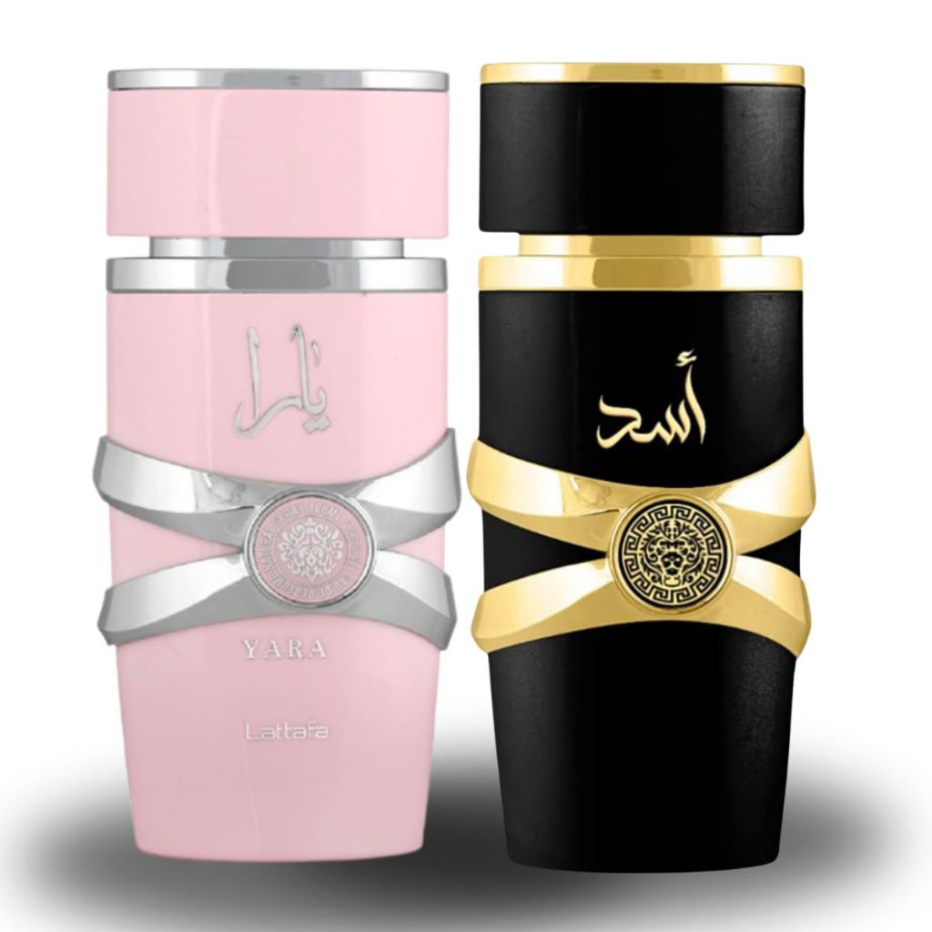 Perfume Árabe Importado Kit Até 2 Unid Asad + Yara  Fixação Forte Lançamento Masculino Fem...