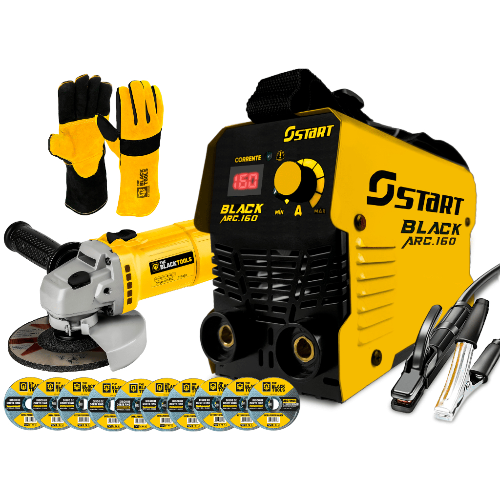 Máquina Inversora Solda 220v Eletrodo + Esmerilhadeira + Luva Raspa e Acessórios em Oferta na Shopee