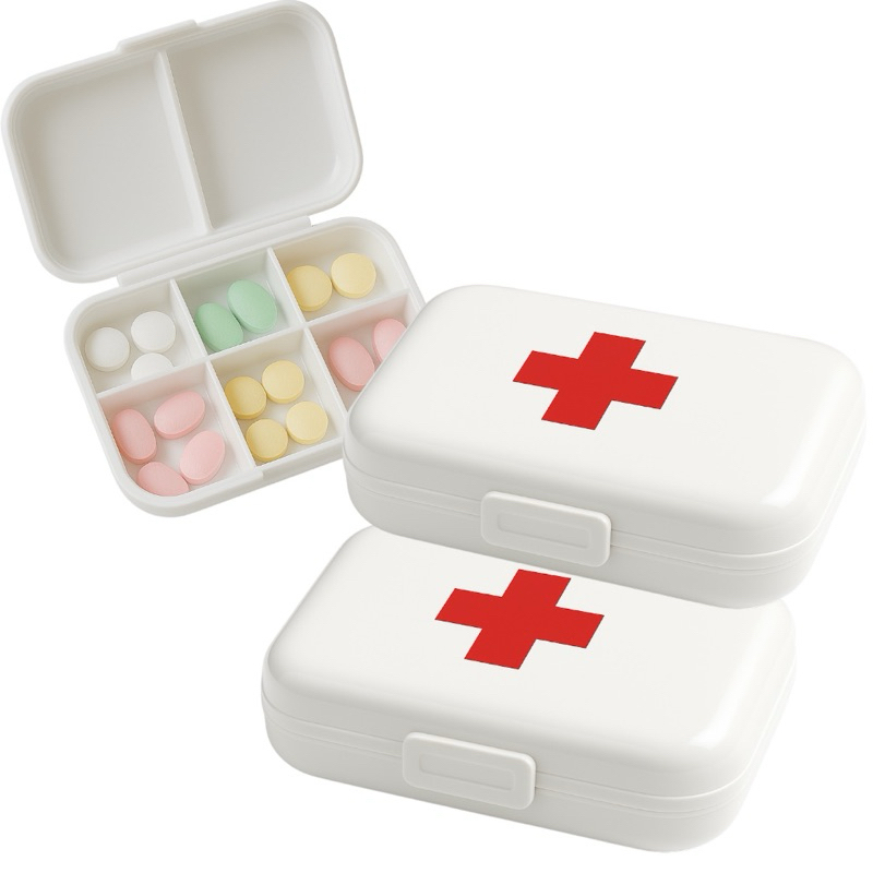 Kit 2 Porta Organizador De Comprimidos Diário Caixinha Remédios Dia e Noite Portátil Para Viagem Maletinha Armazenamento em Oferta na Shopee