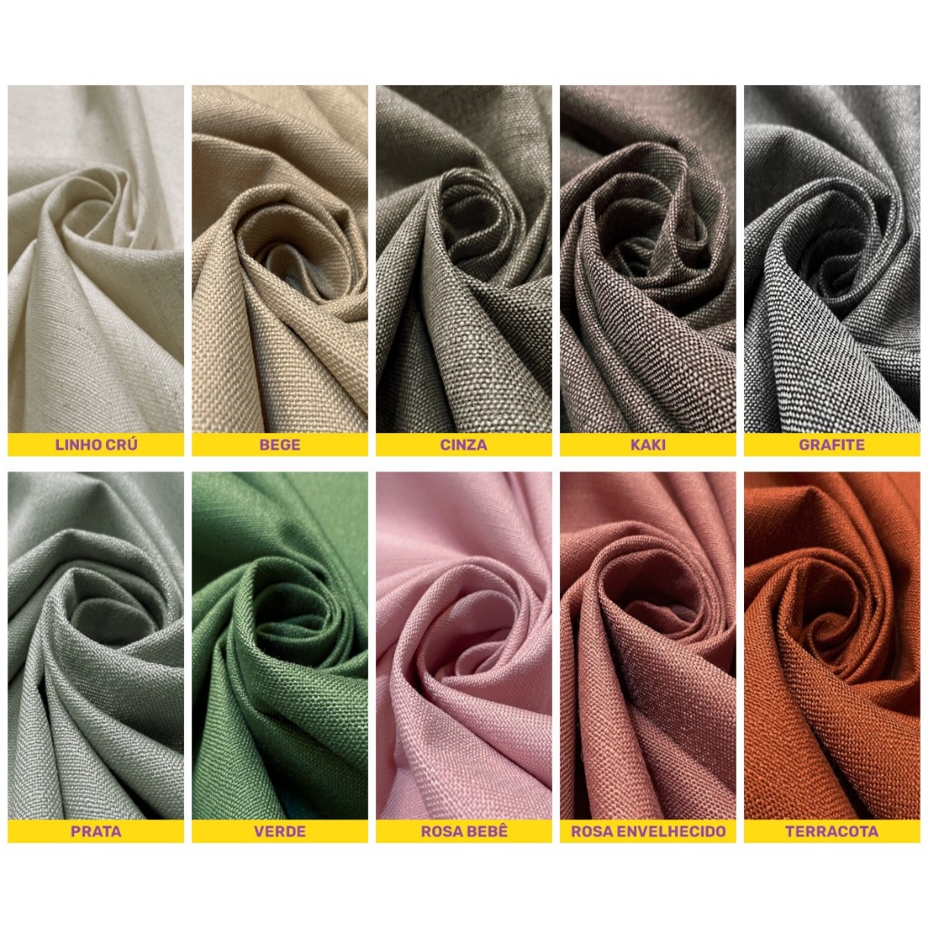 Tecido Linho Lino Para Sofás Cadeiras Poltronas 1m x 1,4m em Oferta na Shopee