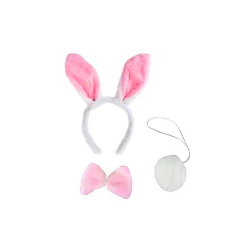 Kit Arco De Coelho Com Rabinho e Gravata Festa Fantasia em Oferta na Shopee