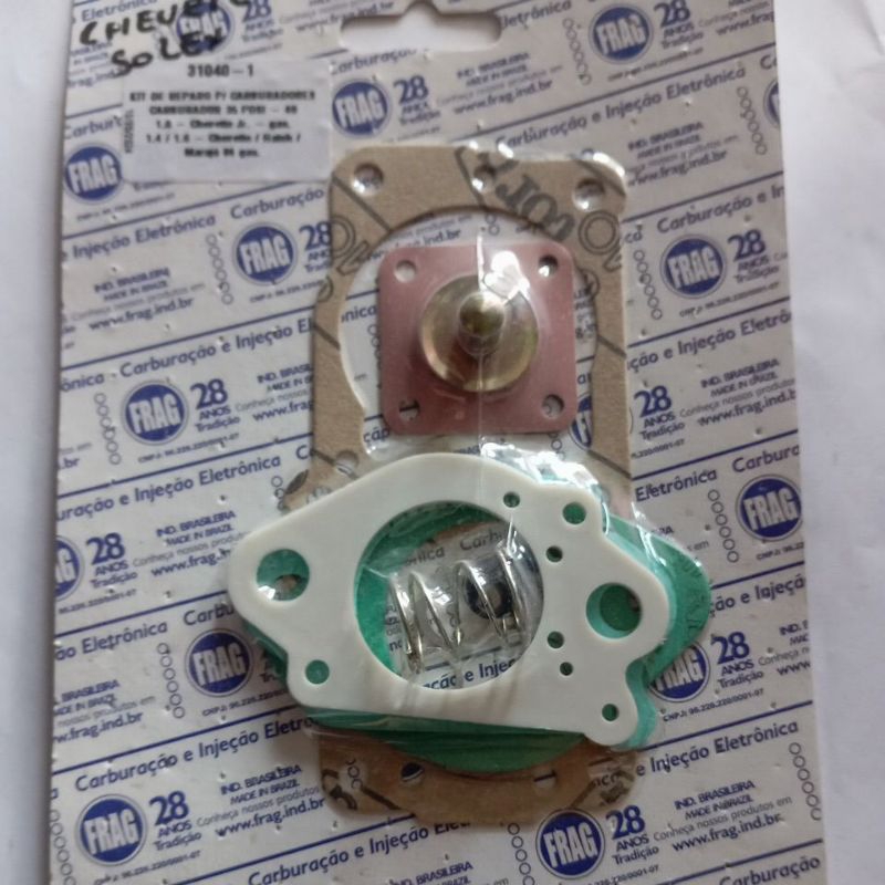 Kit Reparo de Carburador Chevette Jr Gás 1.0/ Chevette 1.4-1.6/ Hatch/ Marajó 84 Gas