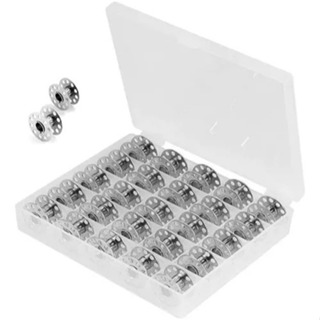 KIT COM 25 BOBINAS RETA INDUSTRIAL + ESTOJO ORGANIZADOR em Oferta na Shopee