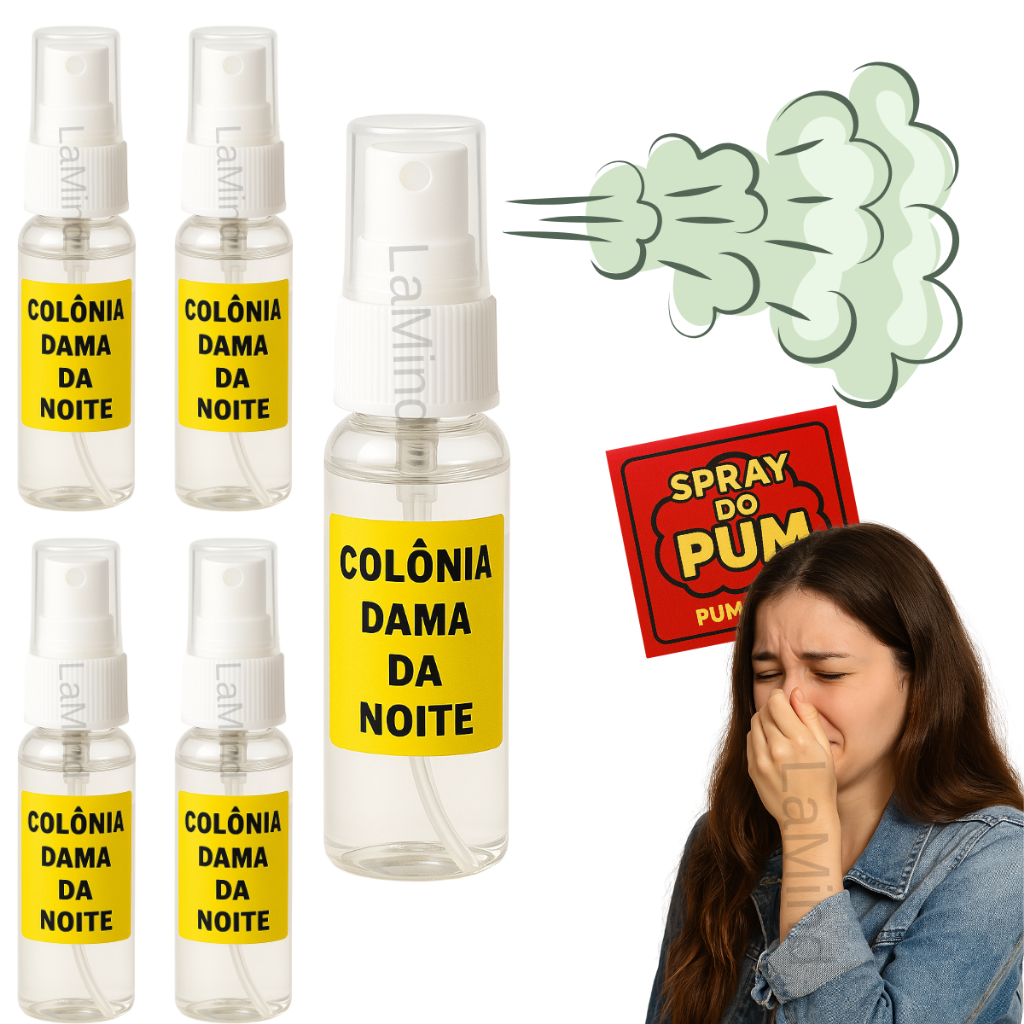 Kit Ate 3 Spray de Pum Pegadinha Peido Fedido Fedorento Engraçado Fedor