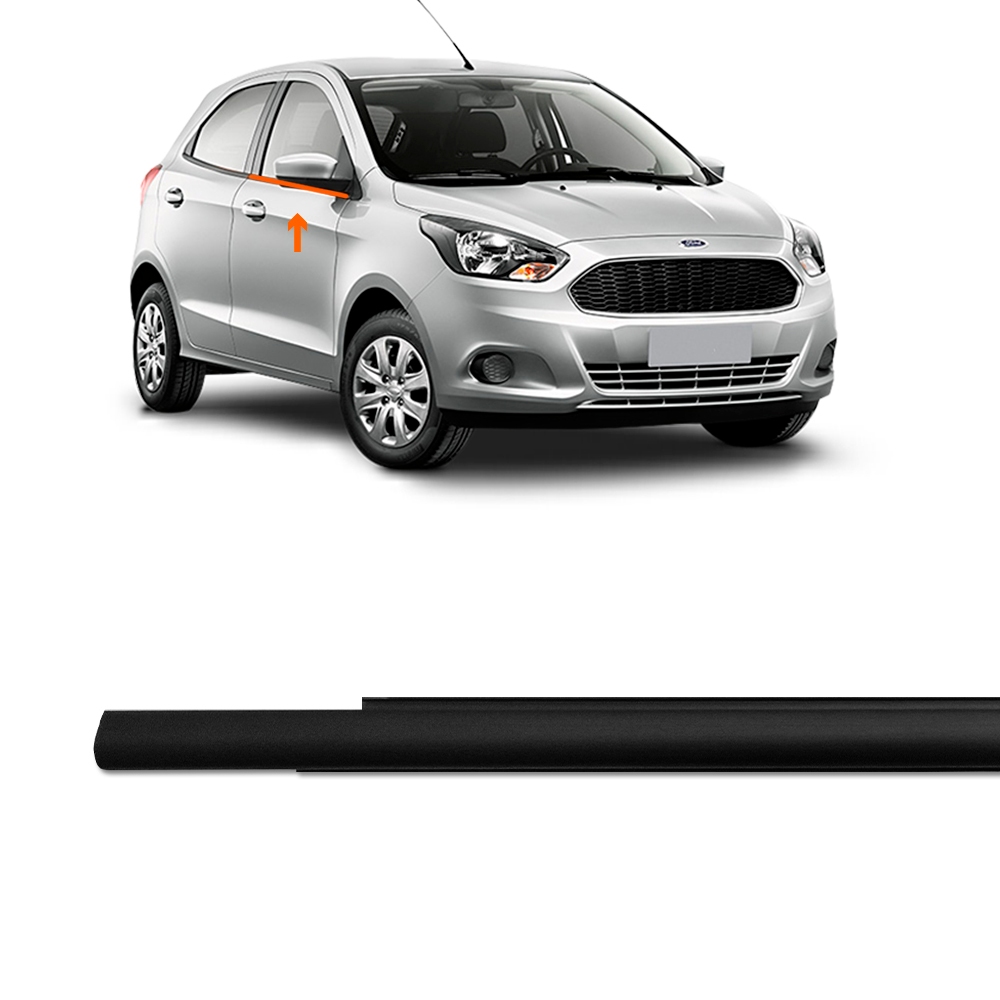 Pestana Borracha Externa Dianteira Ford Ka 2016 Até 2021 Lado Direito