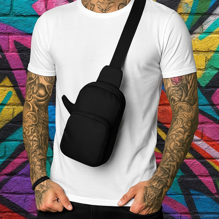 Bolsa De Peito Impermeável Masculina Mensageiro De Grande Capacidade De Um Ombro