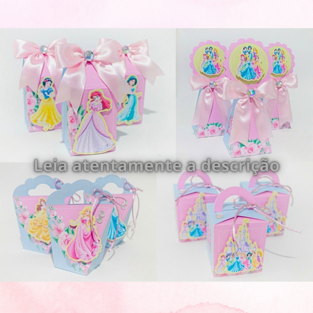 KIT PERSONALIZADOS | PEGUE E MONTE – PRINCESAS DISNEY CANDY | LEMBRANCINHA PARA FESTA | KIT CAIXAS