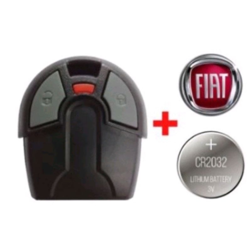 Capa Oca Controle Alarme Fiat Uno Palio Strada + Logo Vermelho + Bateria em Oferta na Shopee