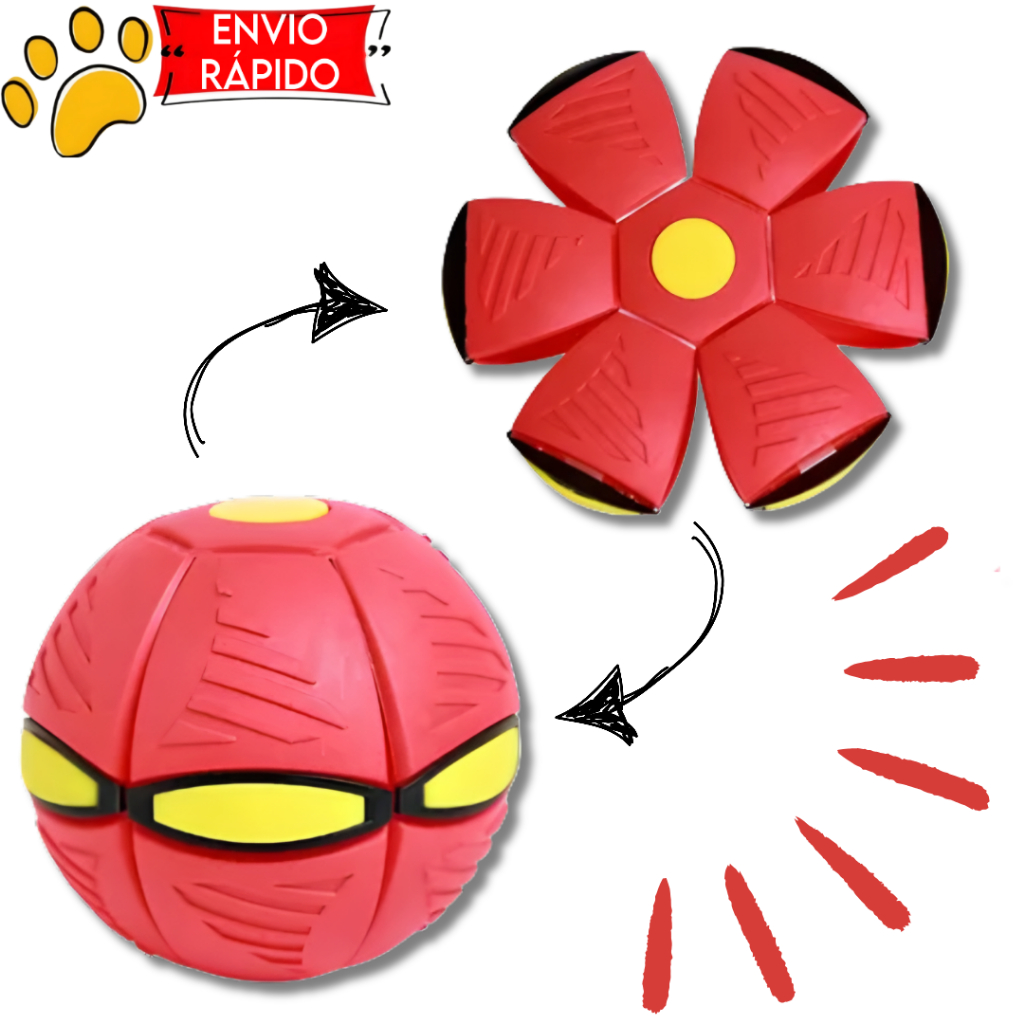 Brinquedo divertido Bola Mágica Voadora Com Led Bola Maluca Disco voador Brinquedo para Pet e Crianças