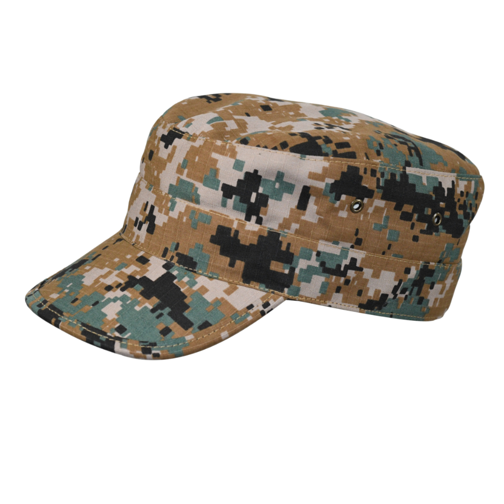 Boné Quepe Militar c/ Fivela Camuflado Digital Marpat Orange