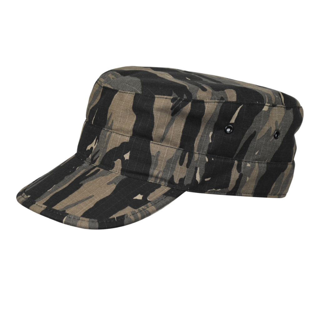 Boné Quepe Militar c/ Fivela Camuflado Tiger Jungle Ripstop
