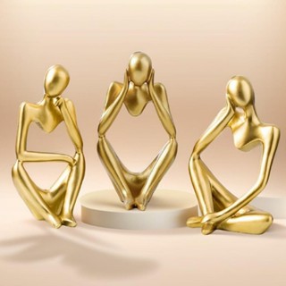Trio Pensador Estátuas de Arte, escultura moderna, abstrata, nórdico, decoração para casa, sala,  presente, estátua em Oferta na Shopee