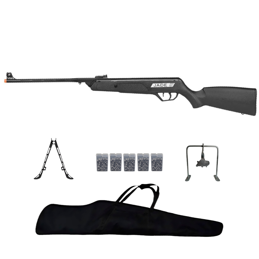 Carabina de Pressão New Jade Oxidada 5.5mm - CBC + Acessórios em Oferta na Shopee