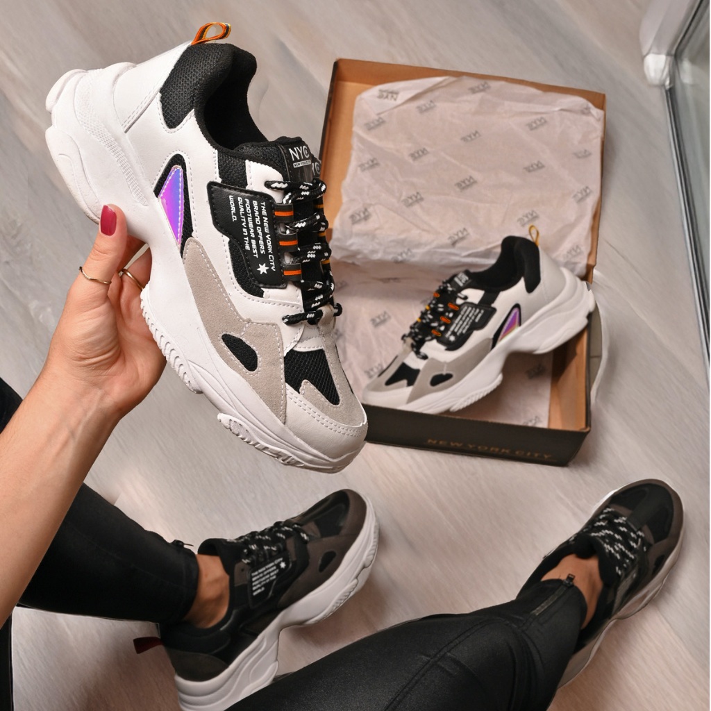 Tênis Casual Estiloso Feminino e Masculino NYC SHOES – Confortável e Moderno em Oferta na Shopee