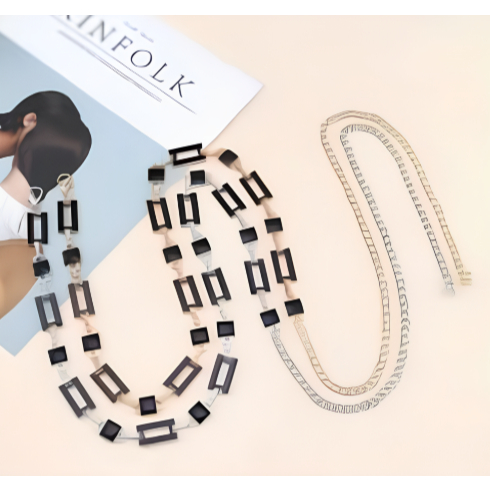 Cinto Feminino 2 Em 1 Dupla Face Preto E Branco Moda Retângulo e Quadrado Shr em Oferta na Shopee