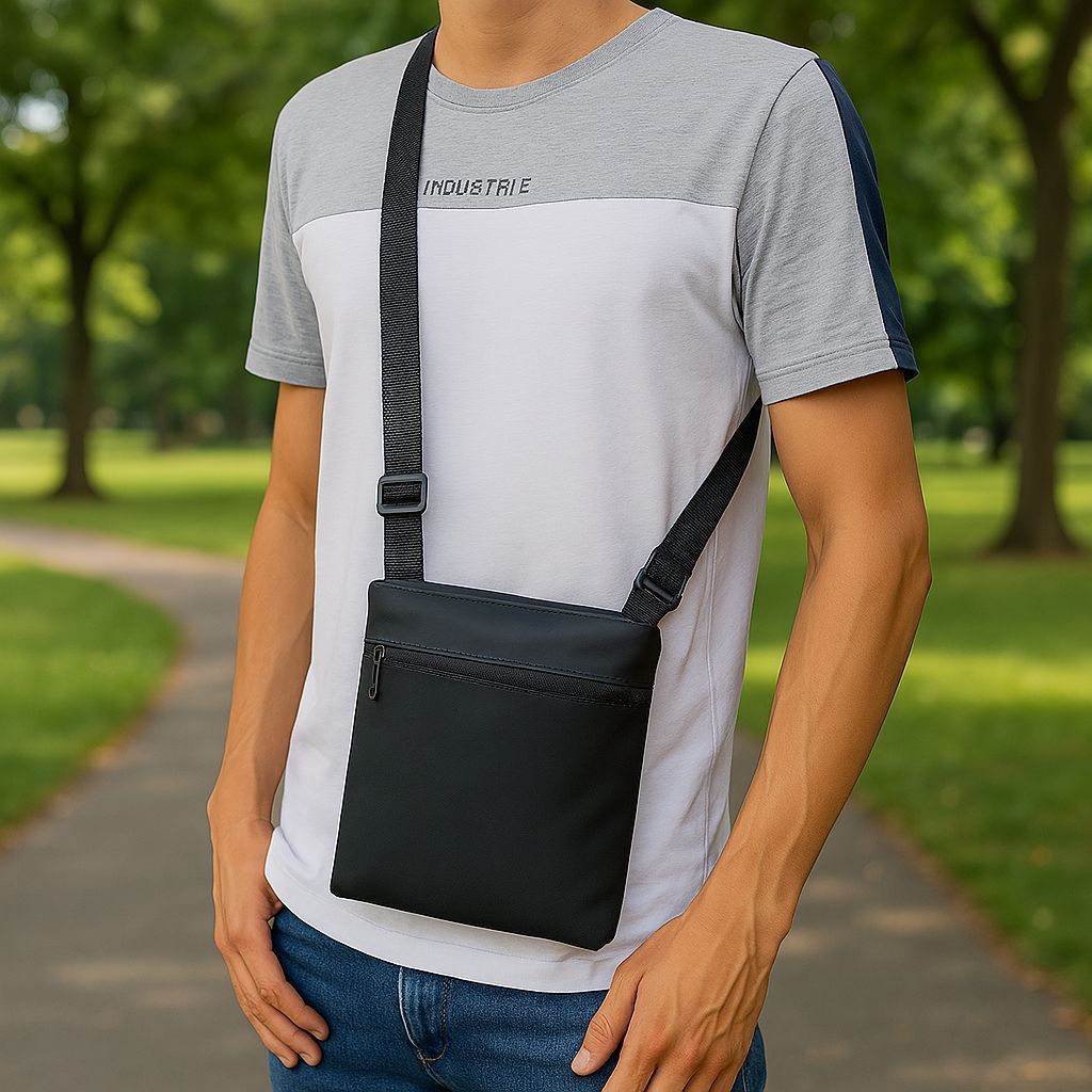 Bolsa Transversal Shoulder bag Necessaire Pochete Combate Compton azul com Alça De Ombro
