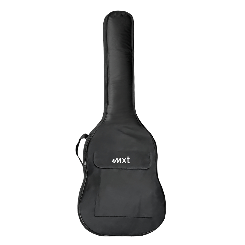 Imagem CAPA DE GUITARRA CLASSIC LUXO 600D, 8MM, COM ALÇA DE MÃO E DUPLA DE OMBRO, PRETA MX-CGL01