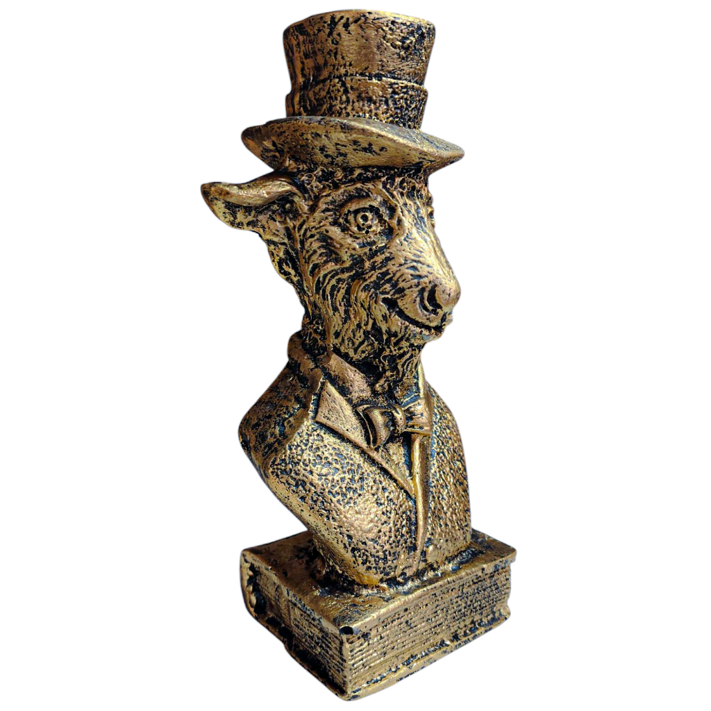 Estatua Estatueta Baphomet Bode Maçonaria Rock Wicca Decoração Resina em Oferta na Shopee