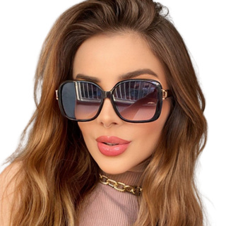 Óculos De Sol Feminino Viale Original Quadrado Luxo + Brinde em Oferta na Shopee