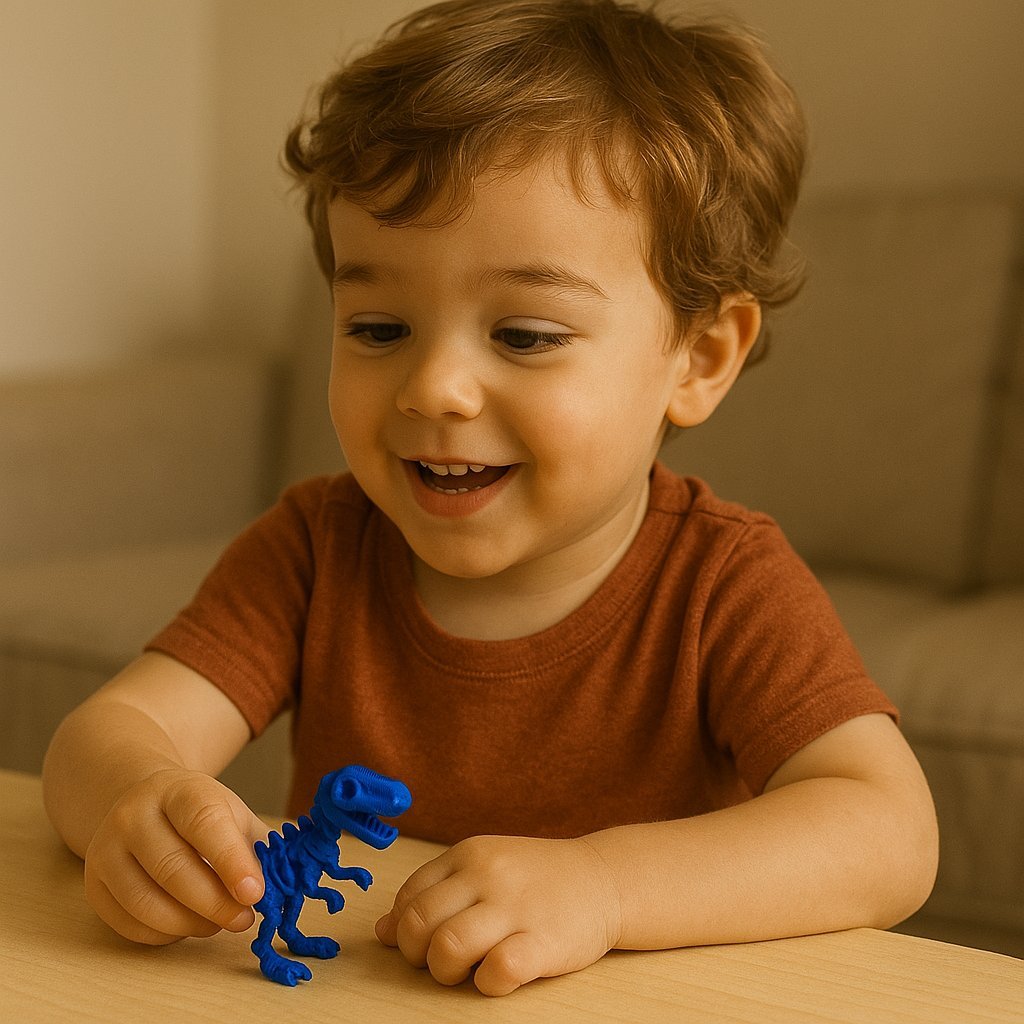 Dinossauro T-Rex Articulado 3D – Brinquedo Colorido Decorativo